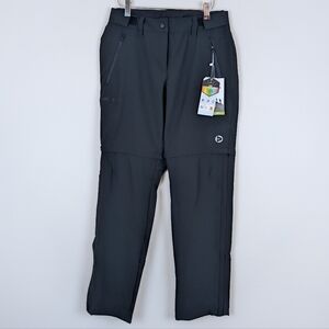 Outdoor Ventures Convertible Quick Dry Hiking Zip Off Pants - Black - NWT